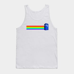 Rainbow Tardis Tank Top